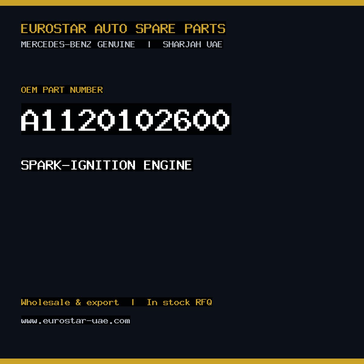 Mercedes-Benz Genuine A1120102600