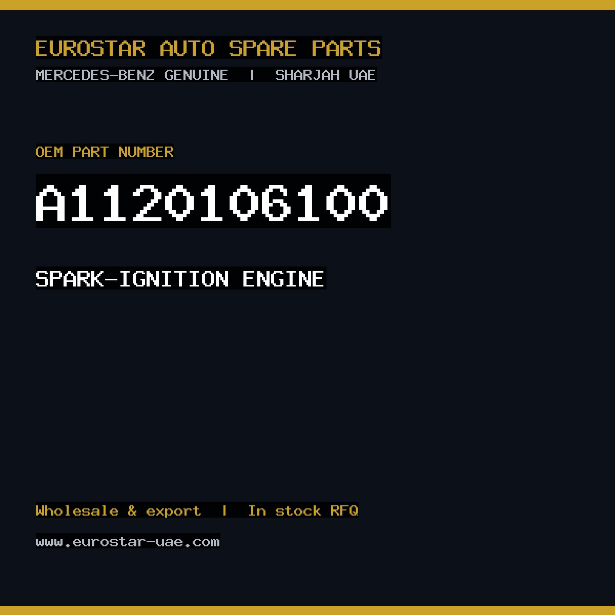 Mercedes-Benz Genuine A1120106100