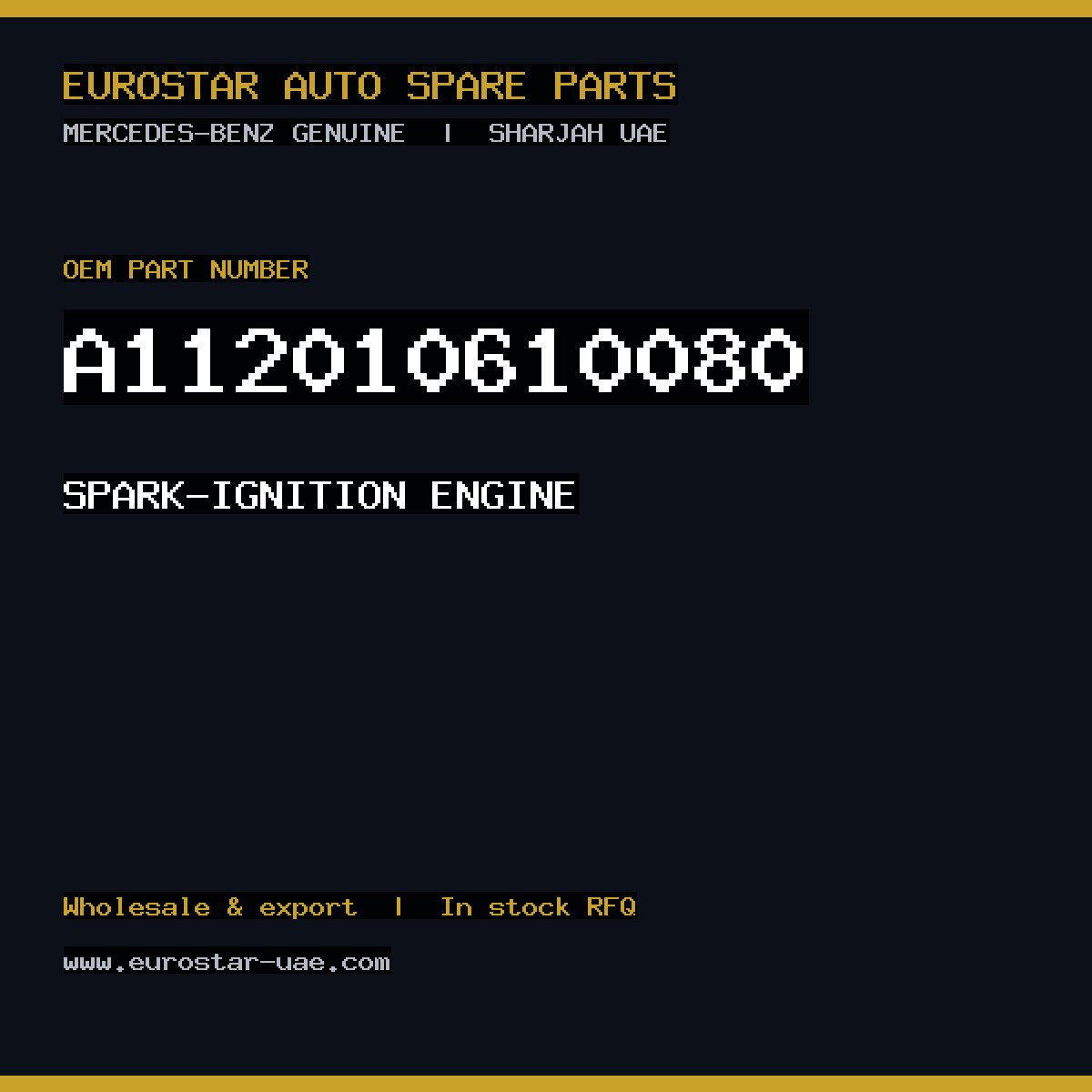 Mercedes-Benz Genuine A112010610080