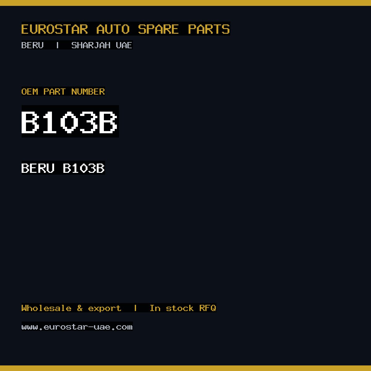 BERU B103B