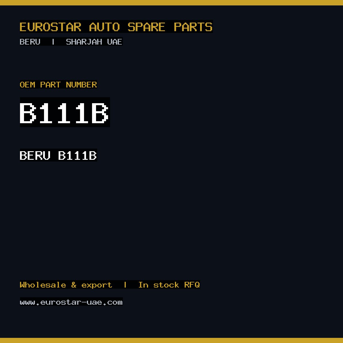 BERU B111B