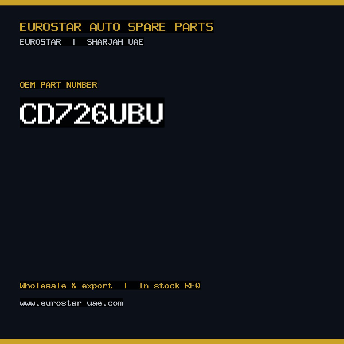 CD726U-BU — CONTINENTAL/VDO CD726U-BU