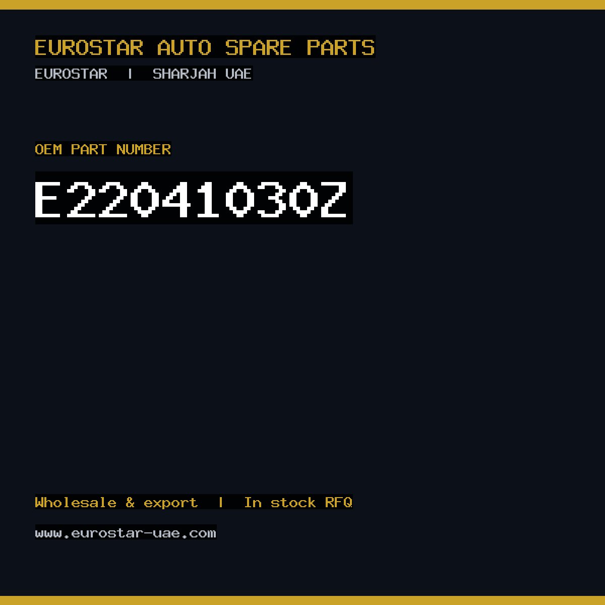 E22-041-030Z — CONTINENTAL/VDO E22-041-030Z