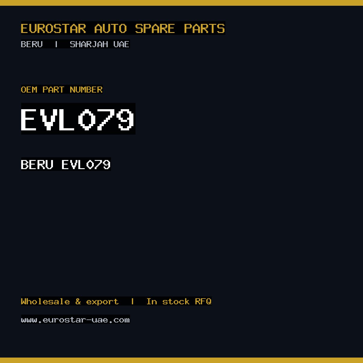 BERU EVL079