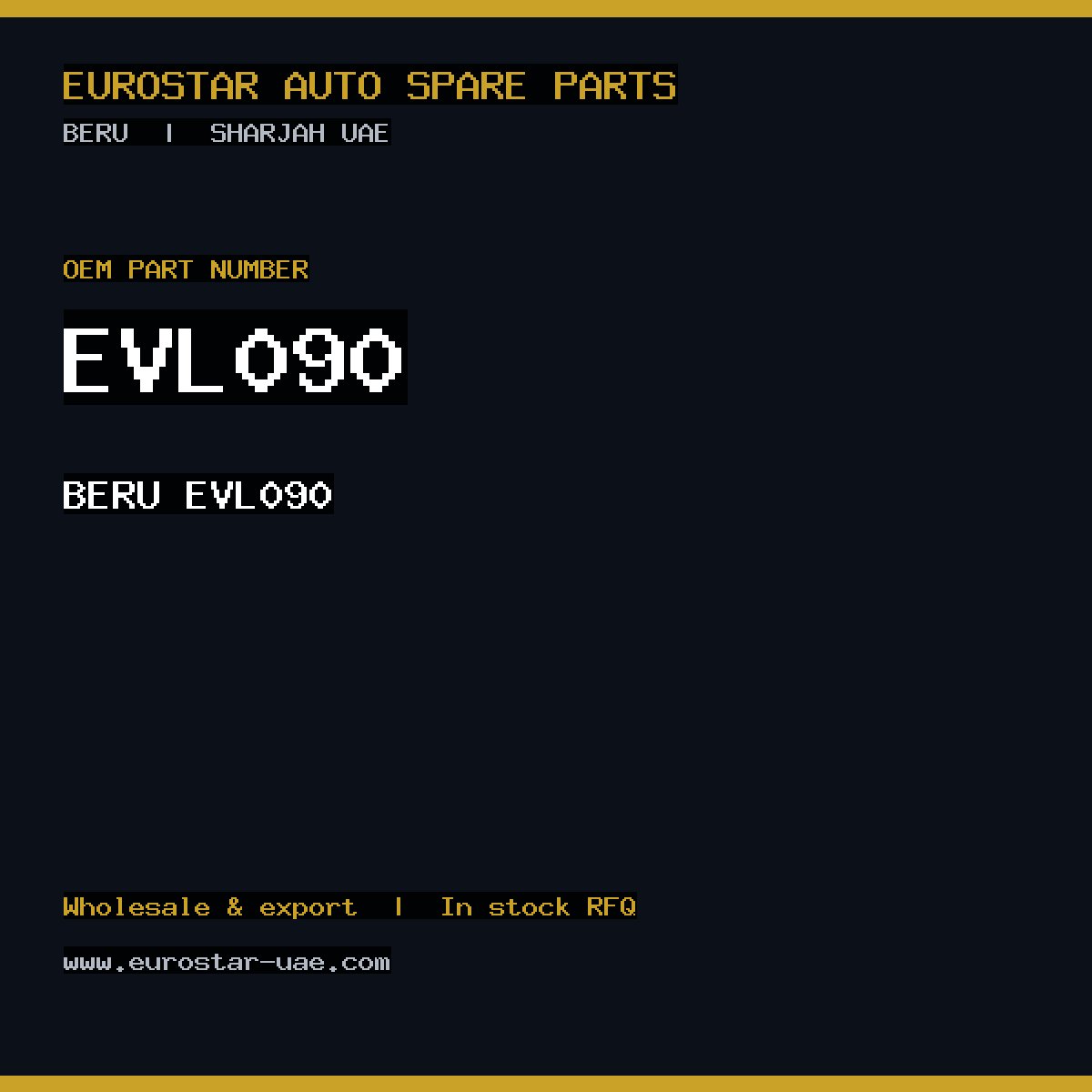 BERU EVL090