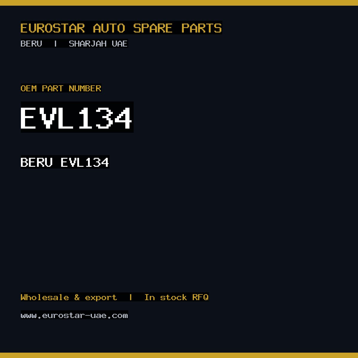 BERU EVL134