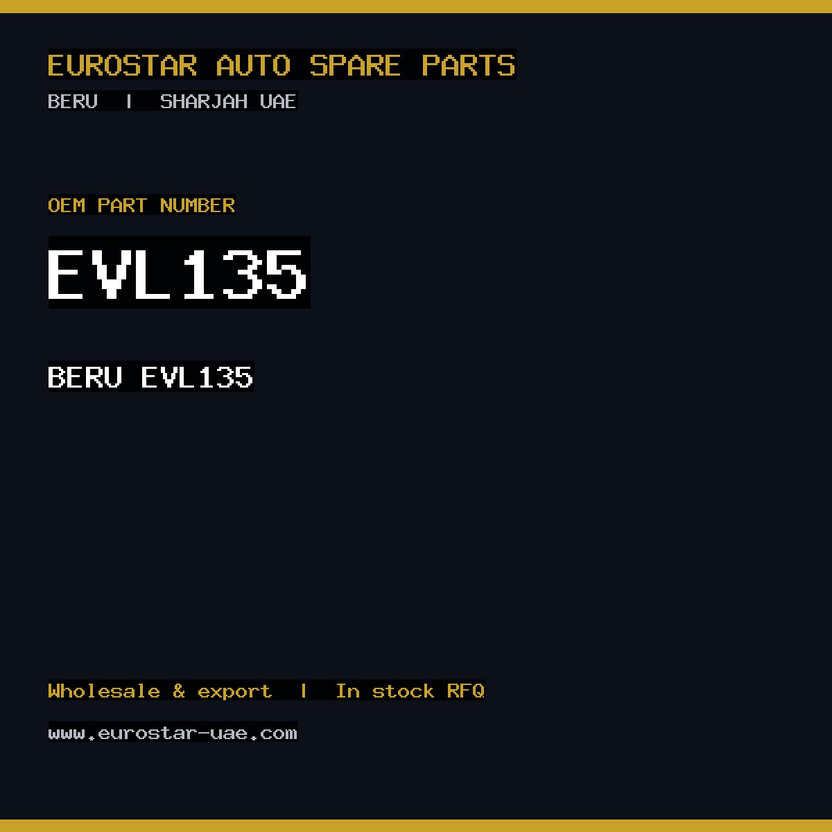 BERU EVL135