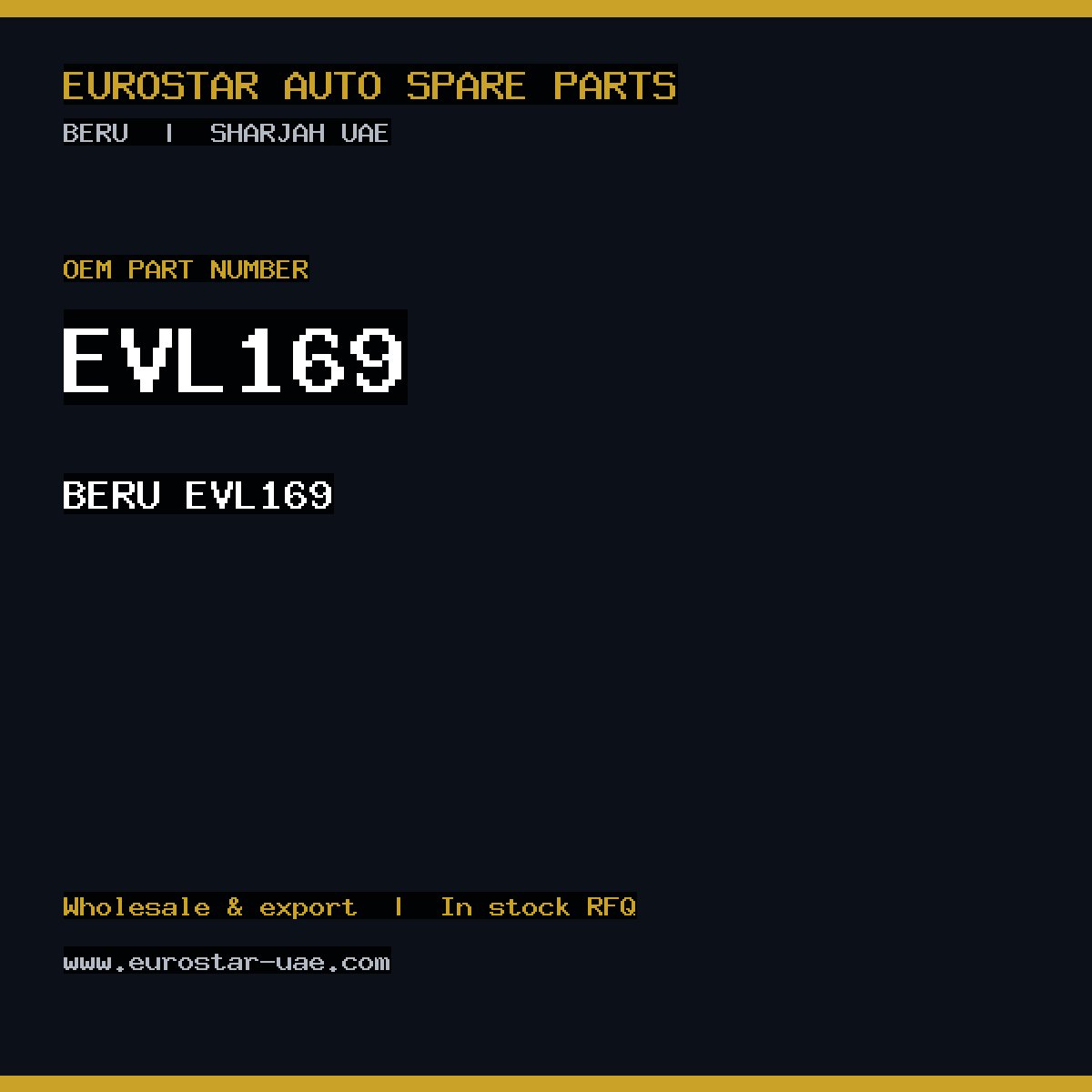 BERU EVL169