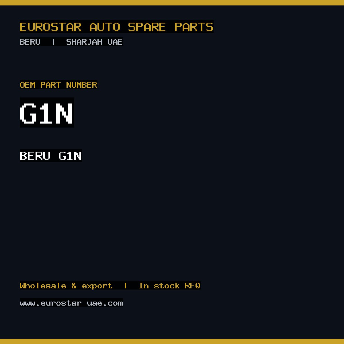 BERU G1N