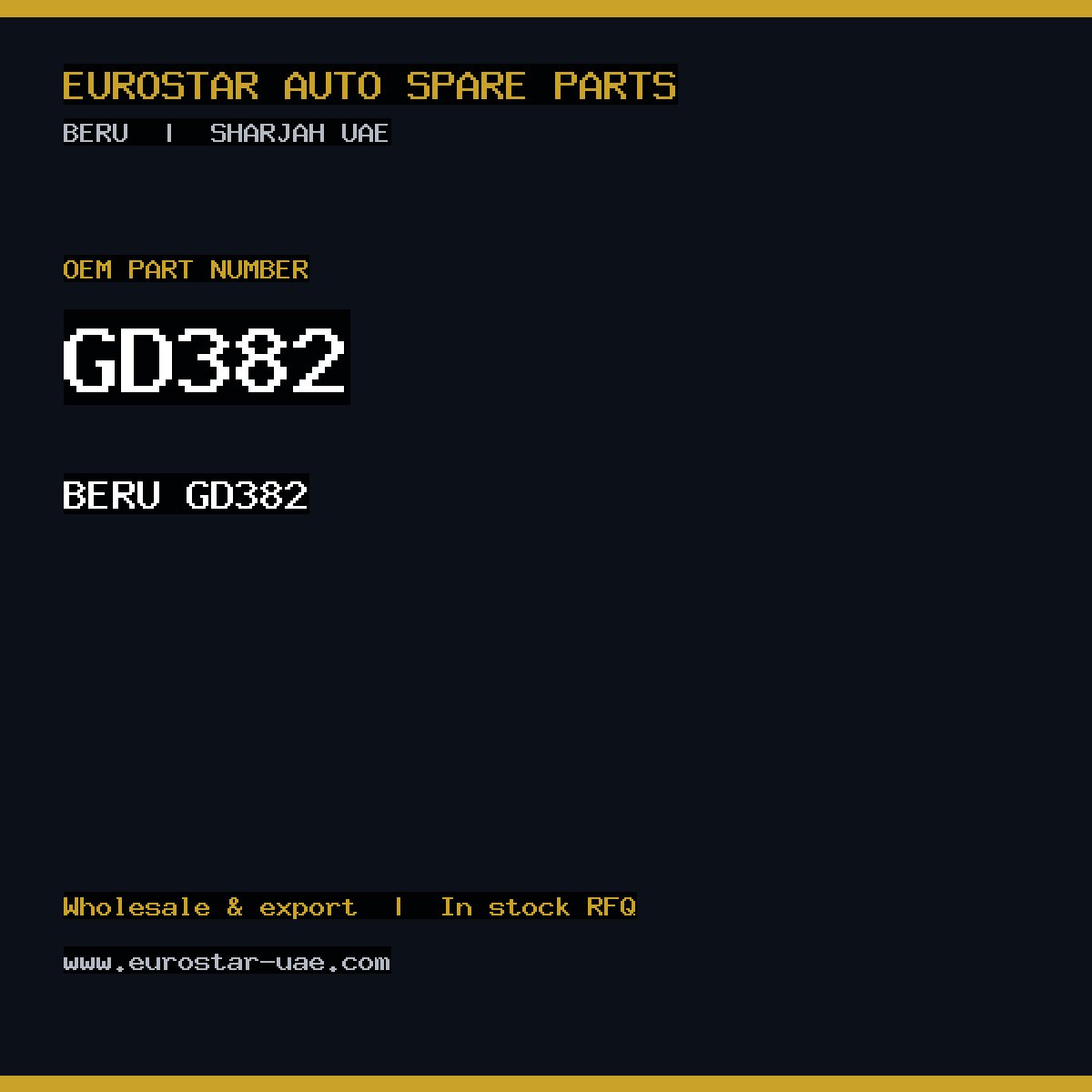 BERU GD382