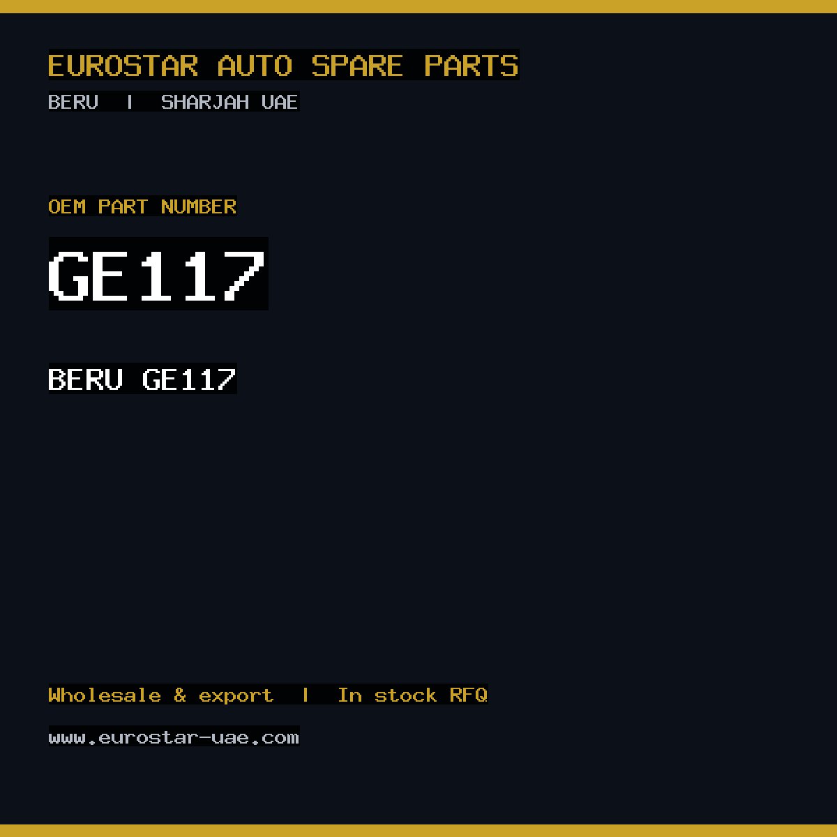 BERU GE117