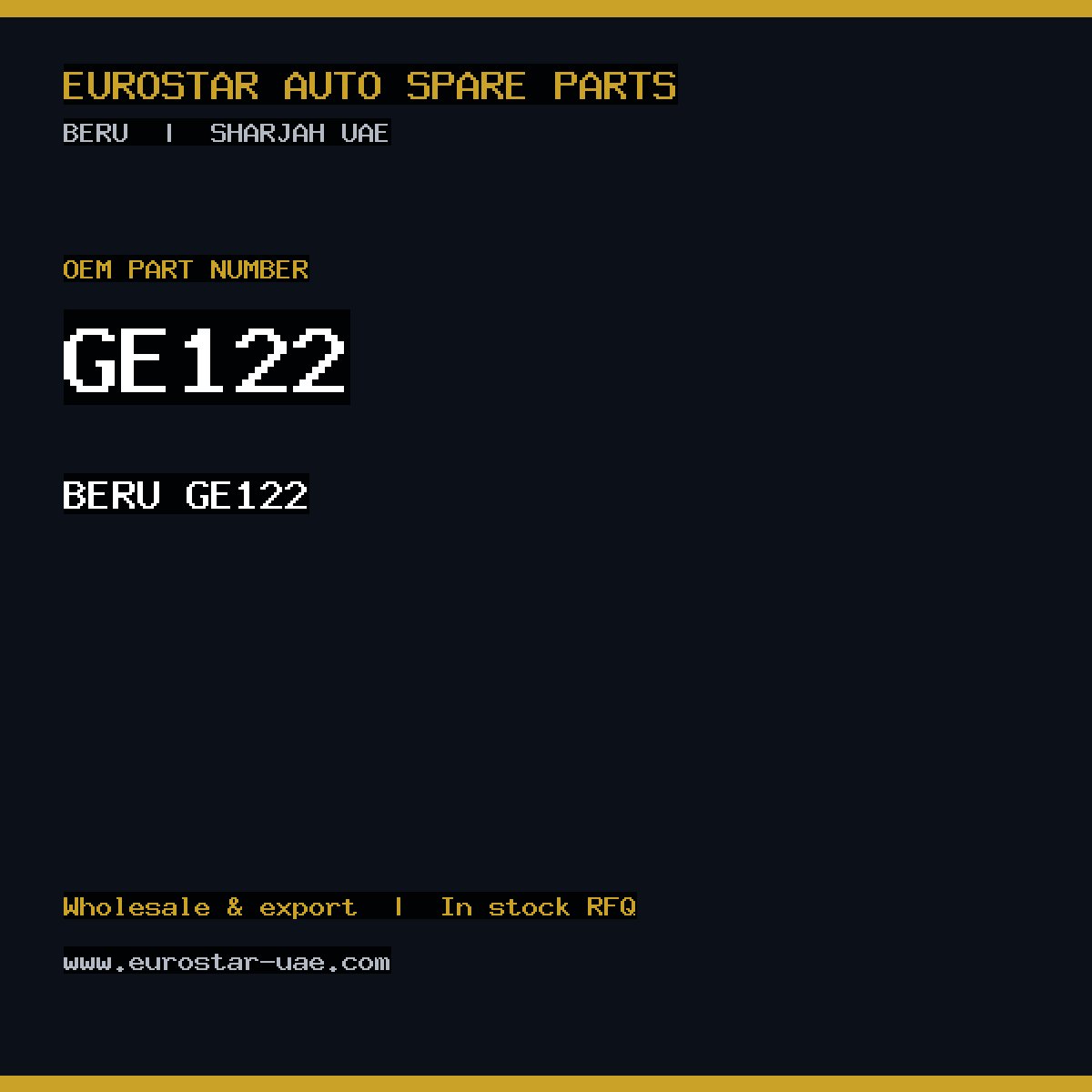 BERU GE122