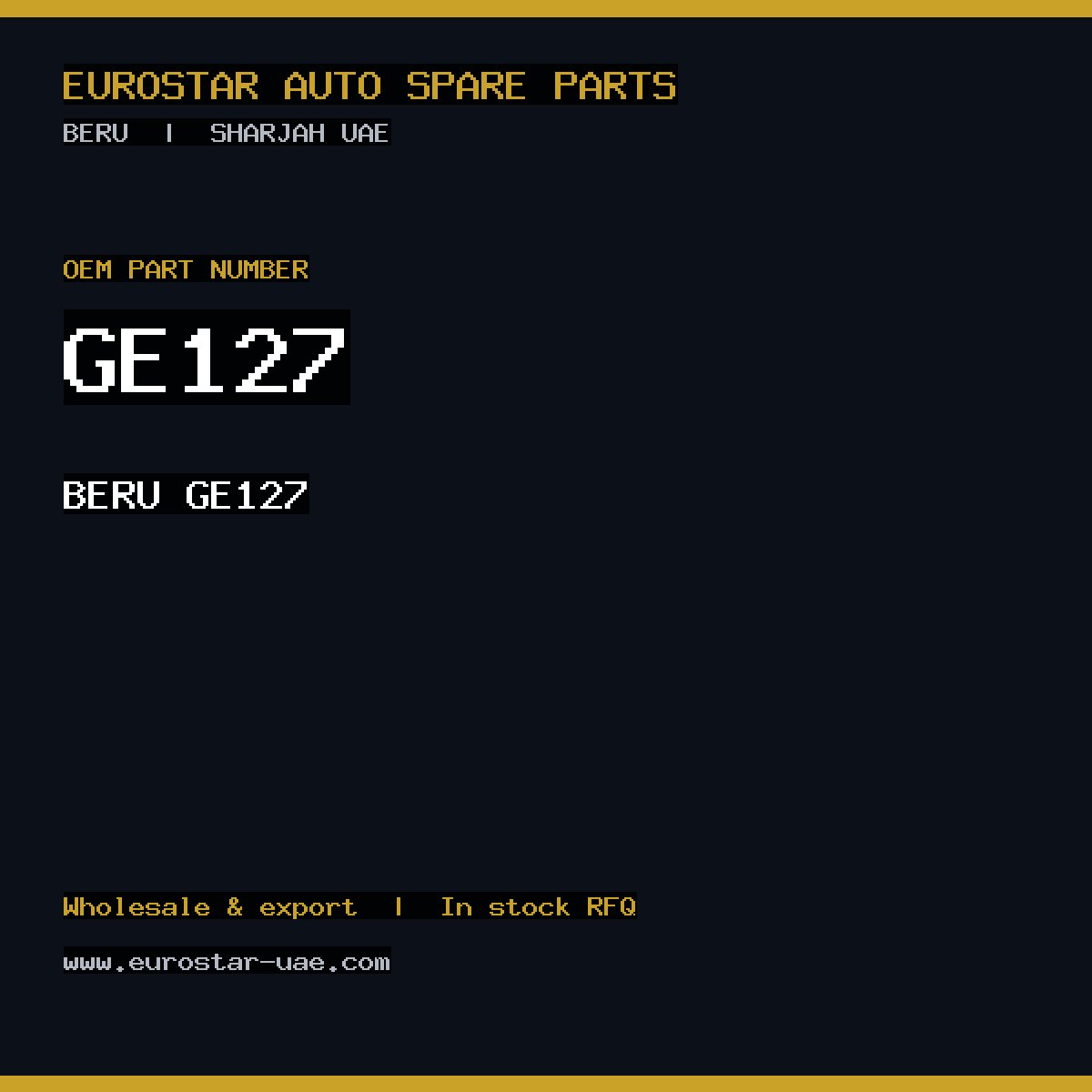 BERU GE127