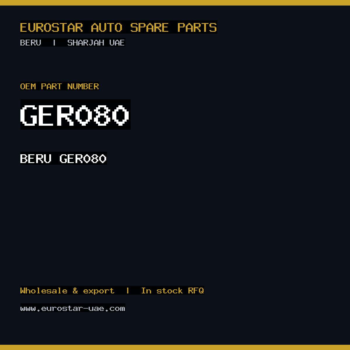 BERU GER080