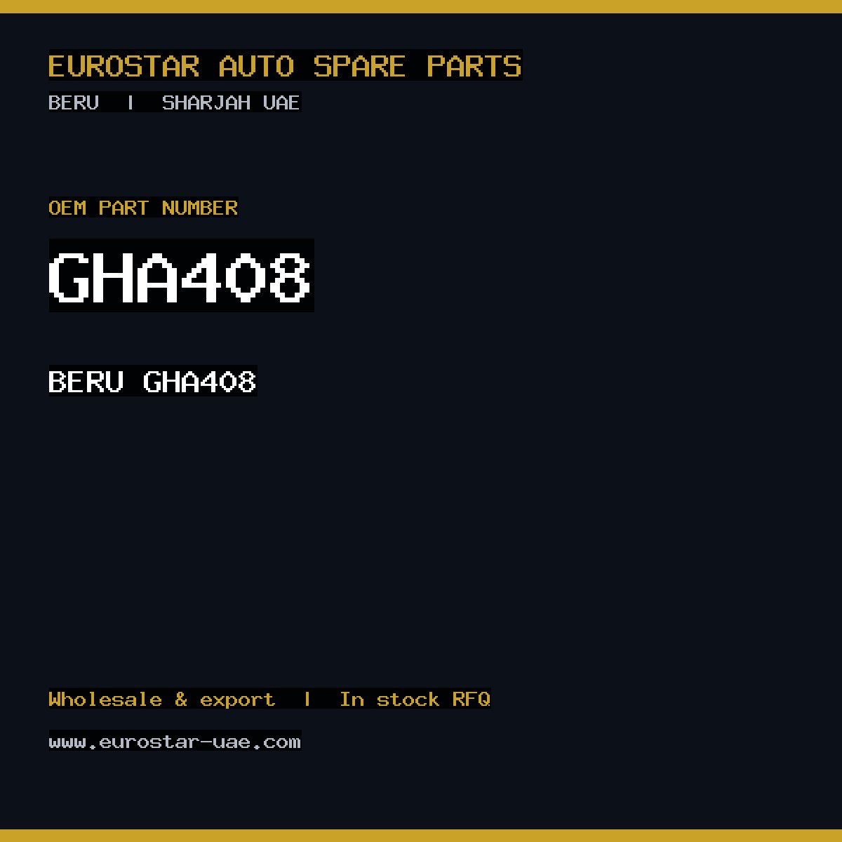 BERU GHA408