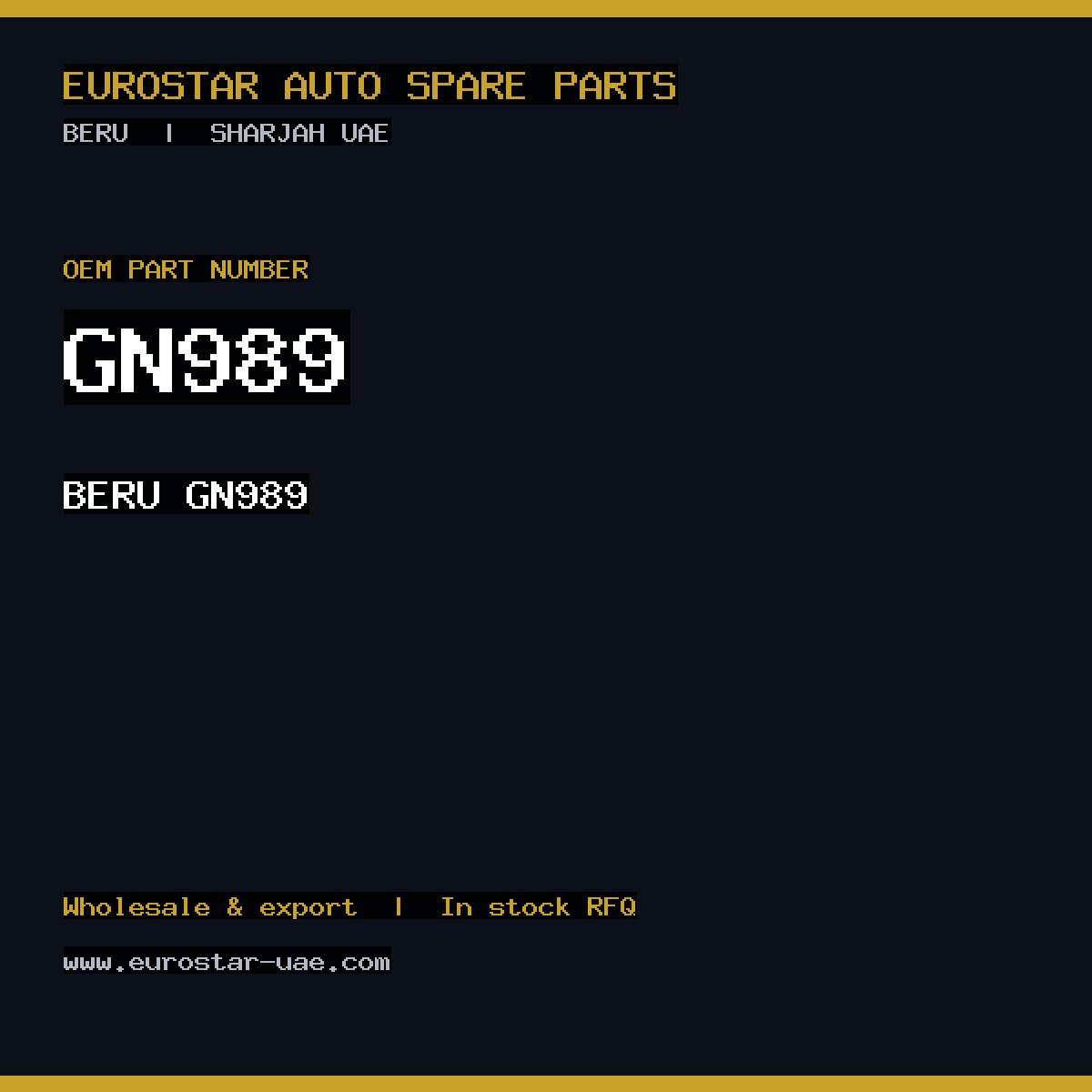 BERU GN989
