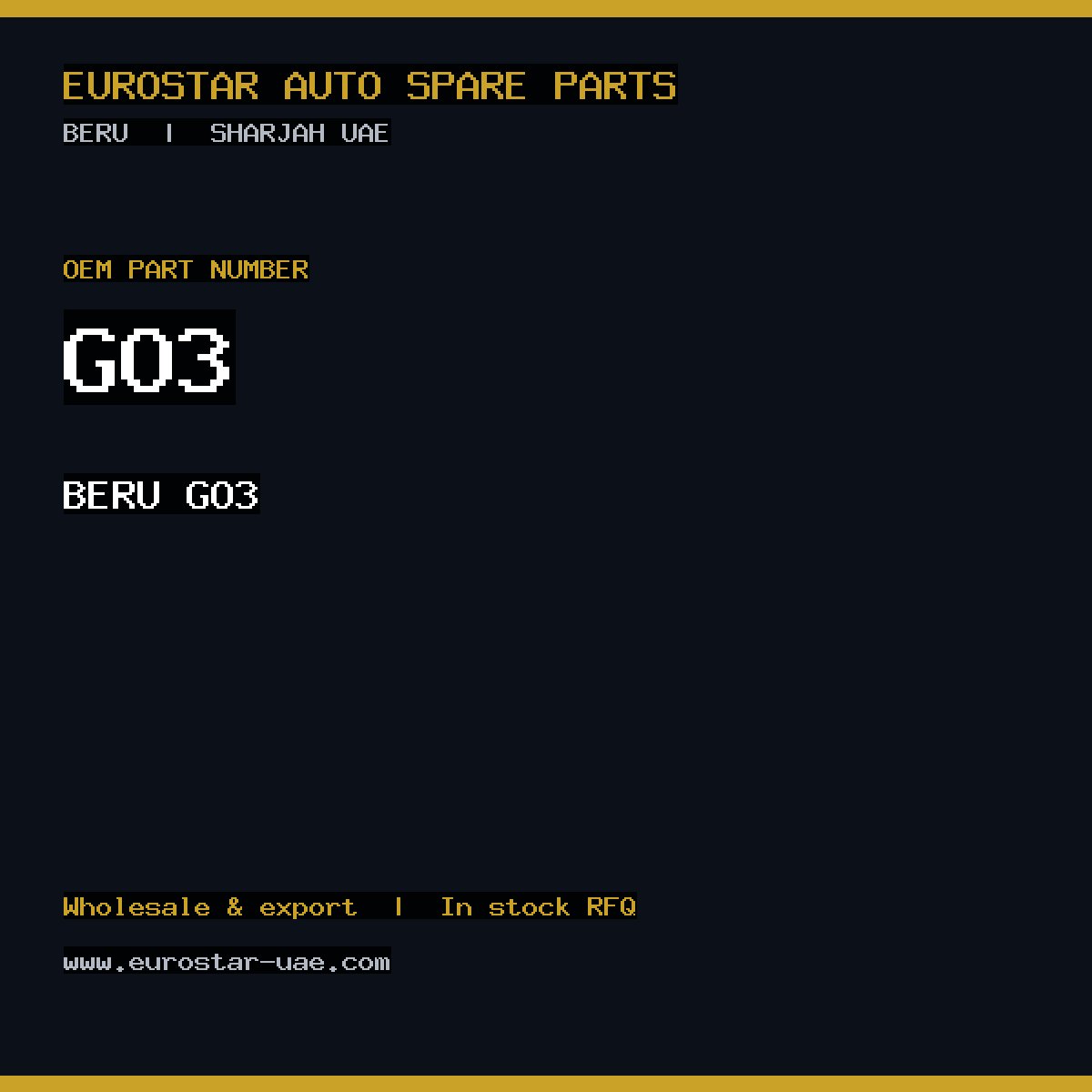 BERU GO3