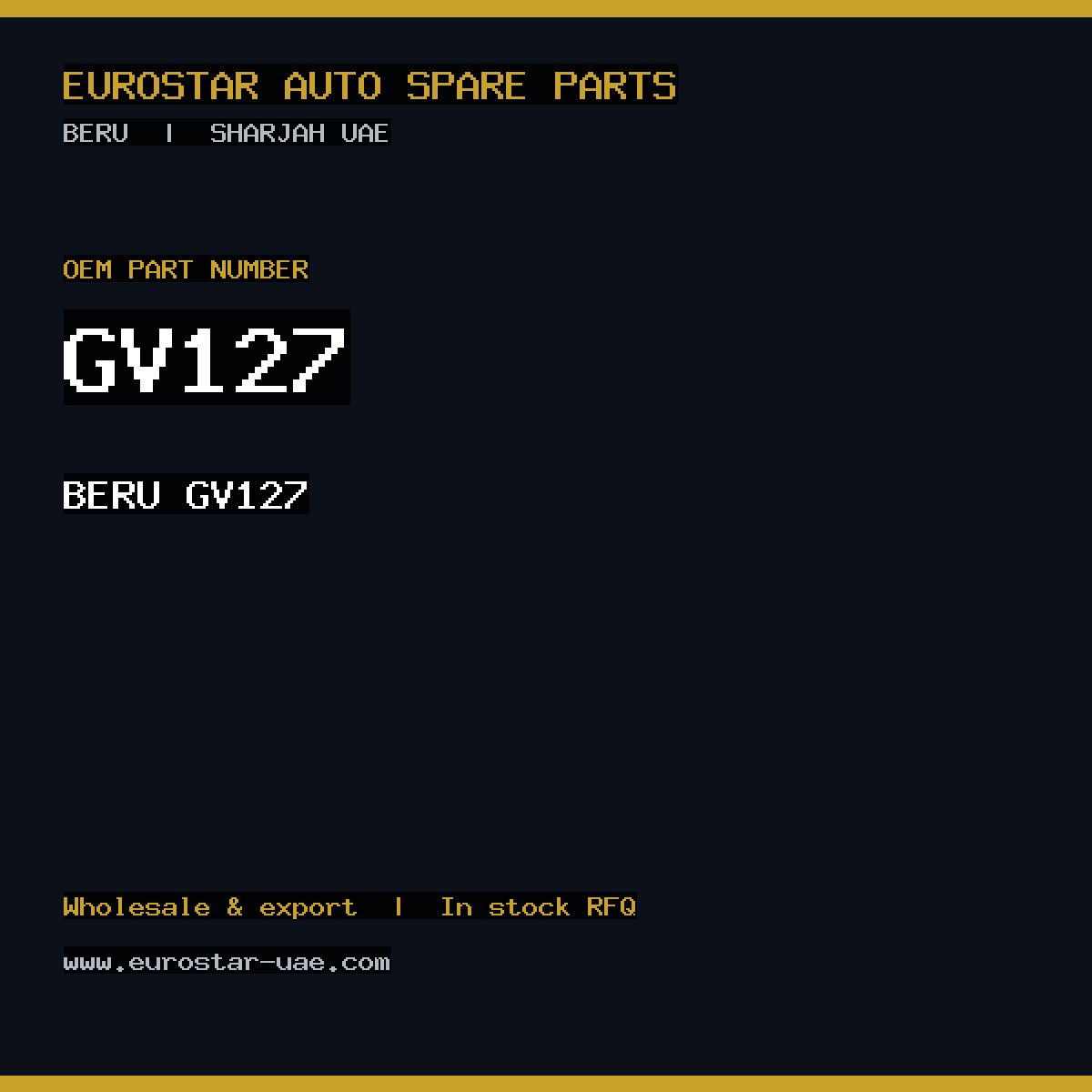 BERU GV127
