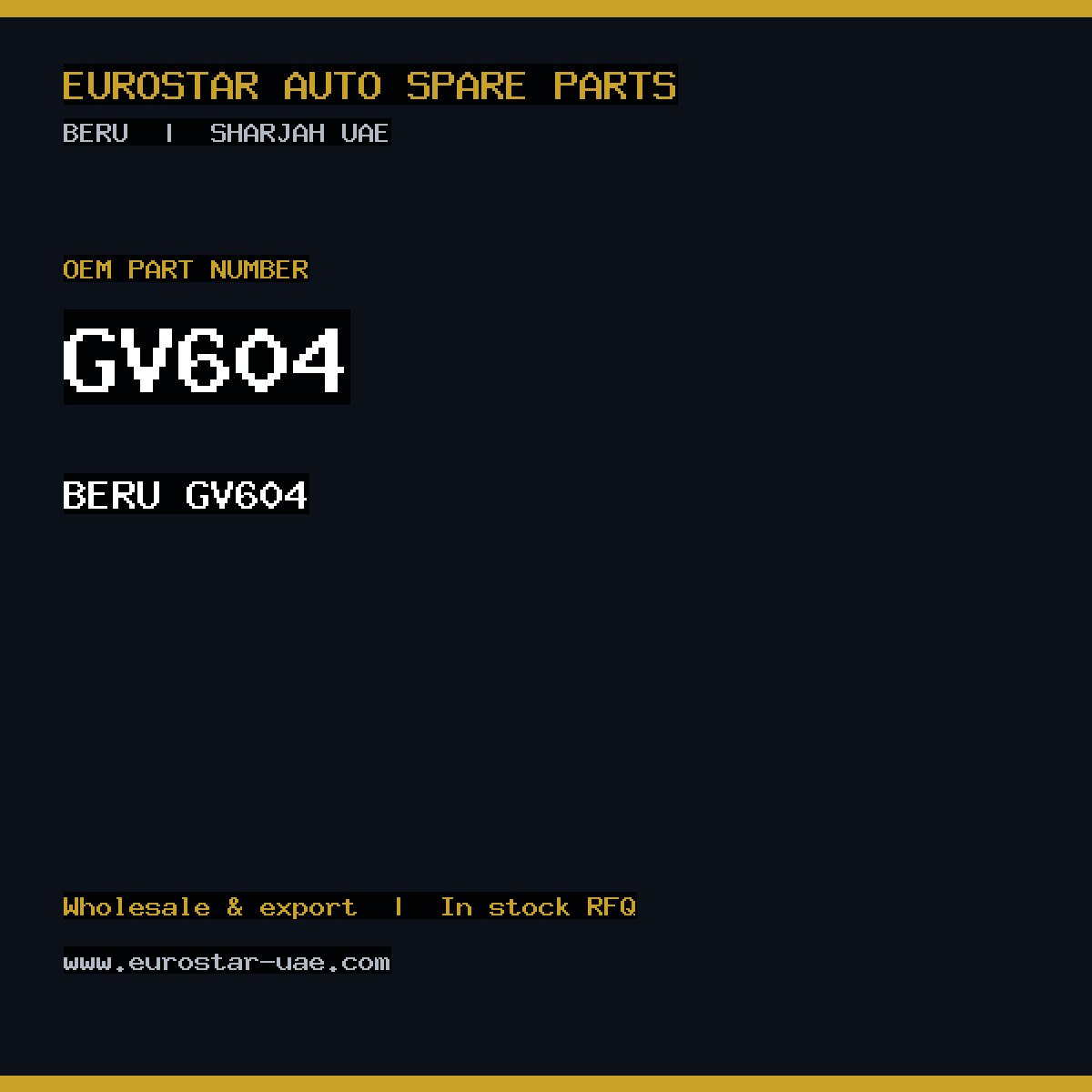 BERU GV604