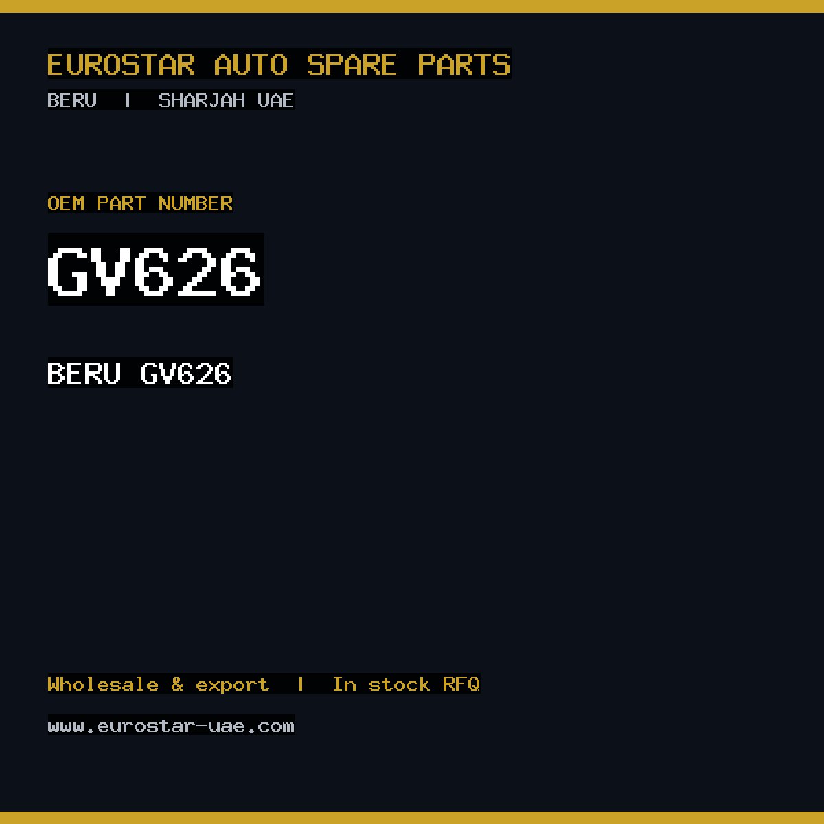 BERU GV626