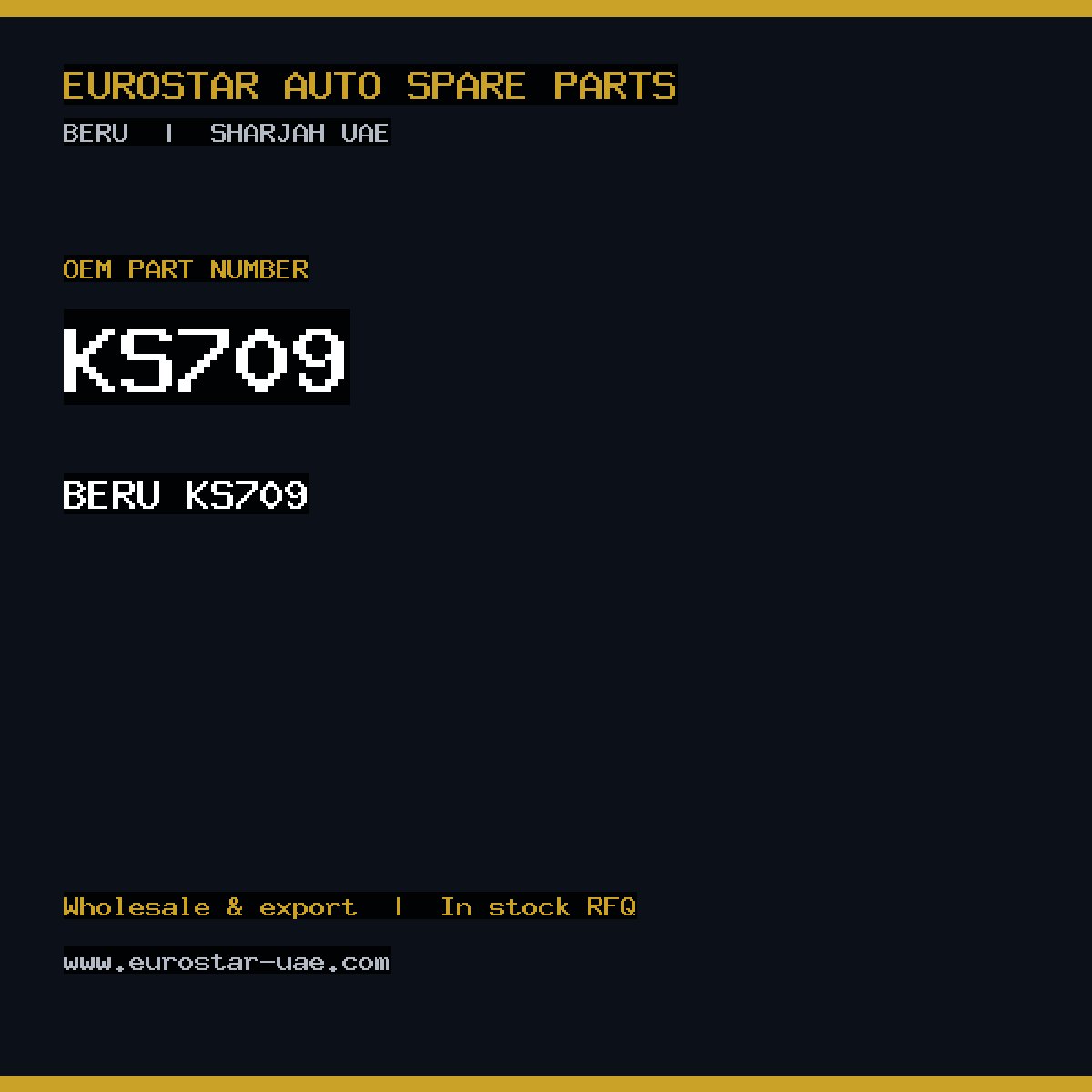 BERU KS709
