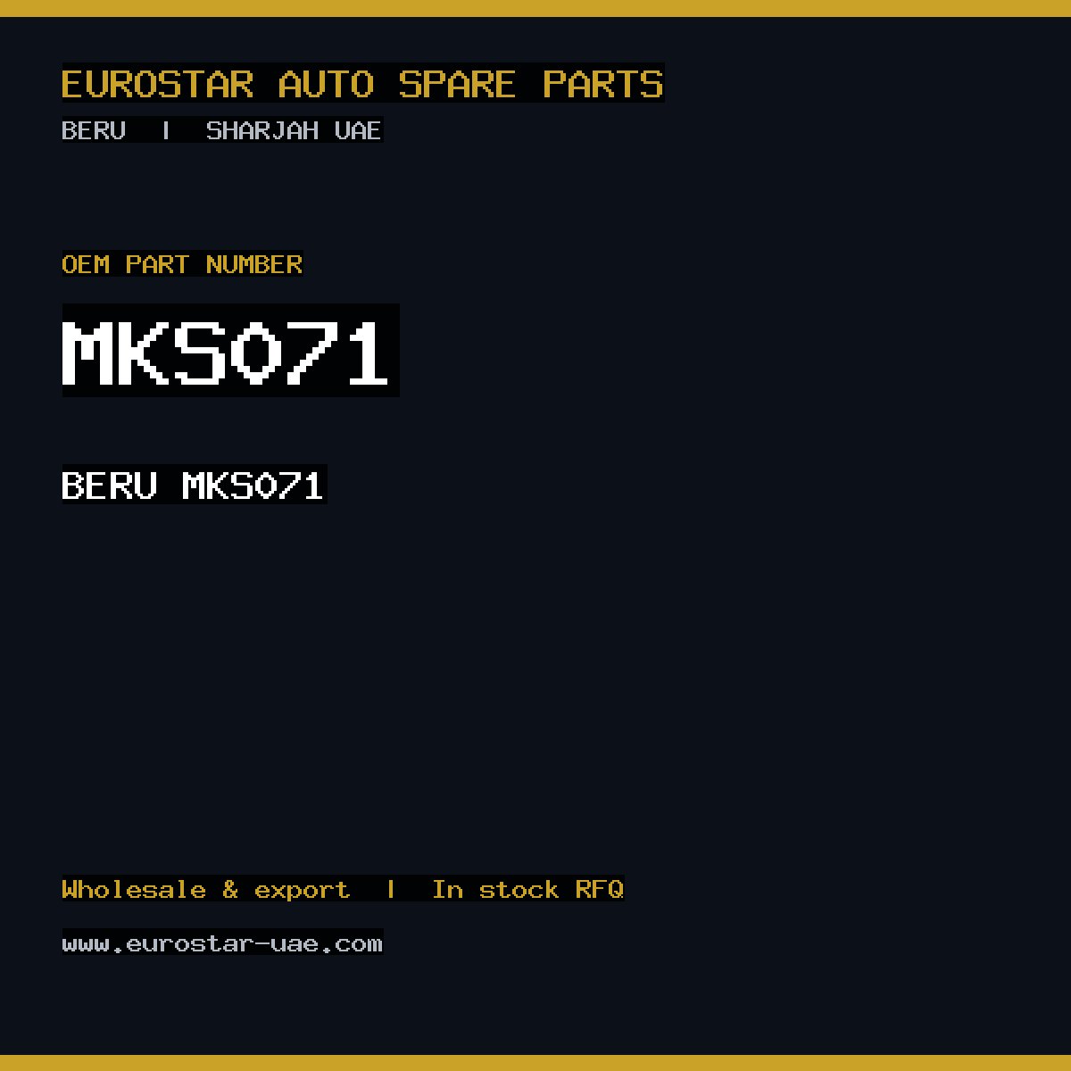 BERU MKS071