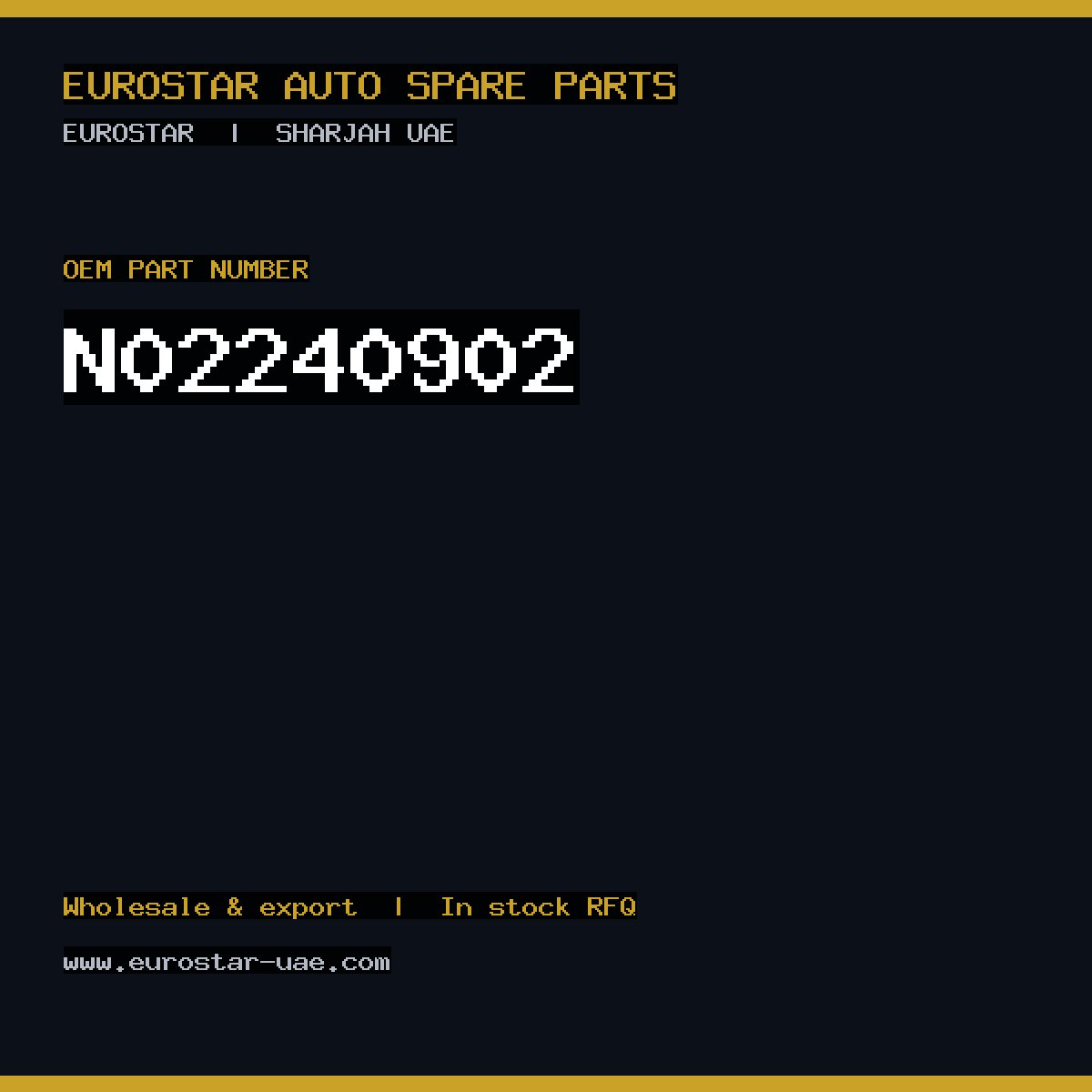 N02-240-902 — CONTINENTAL/VDO N02-240-902