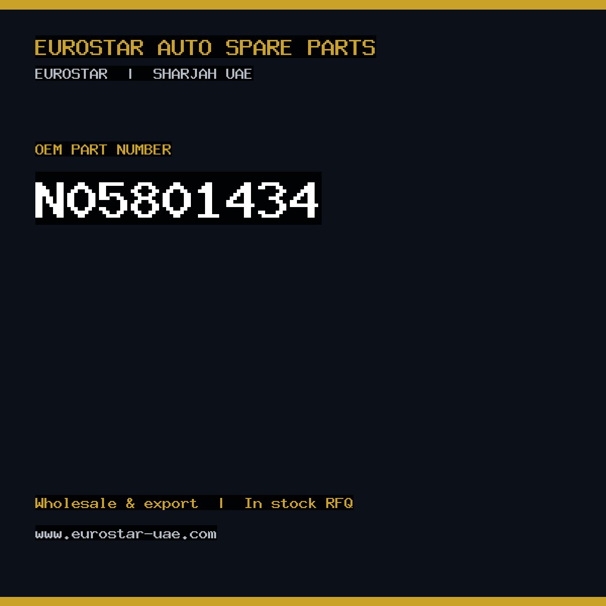 N05-801-434 — CONTINENTAL/VDO N05-801-434
