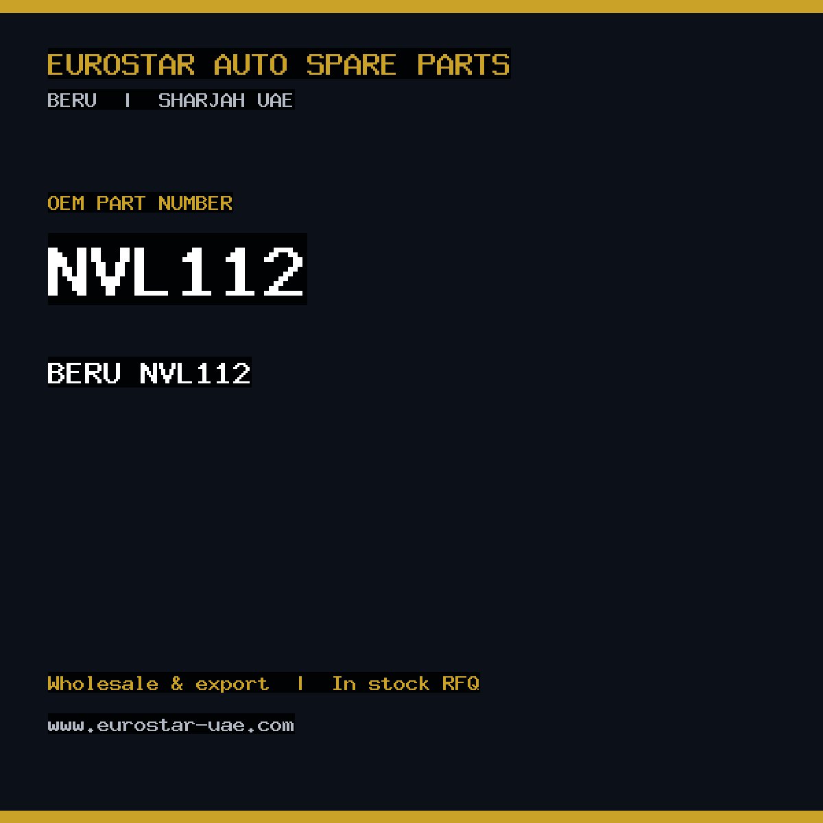 BERU NVL112