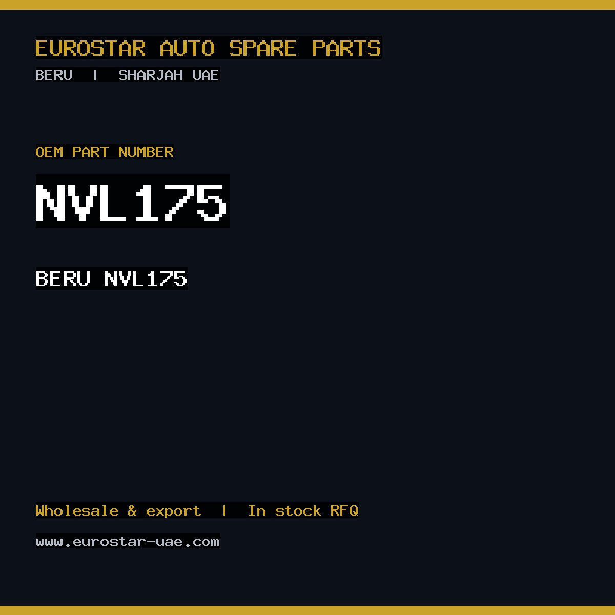 BERU NVL175