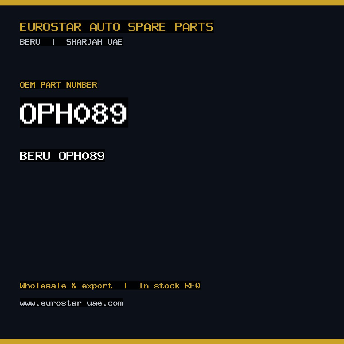 BERU OPH089