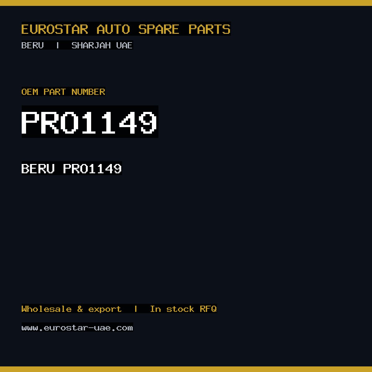 BERU PRO1149