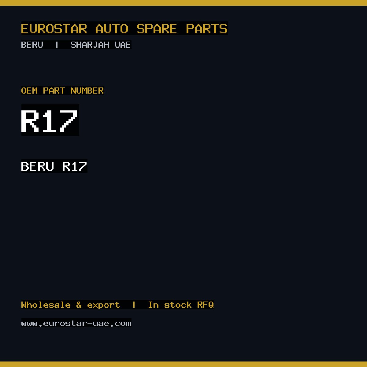 BERU R17