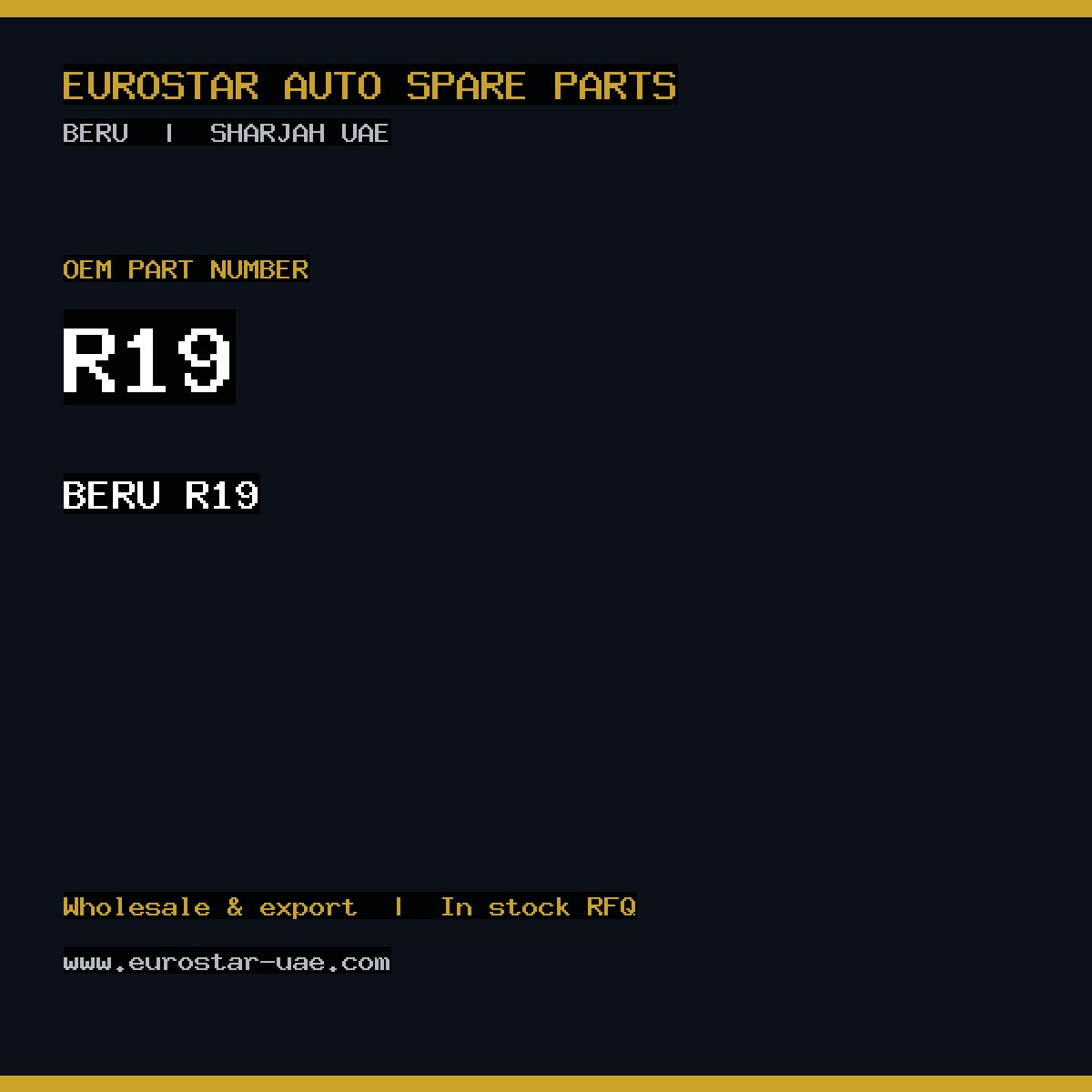 BERU R19