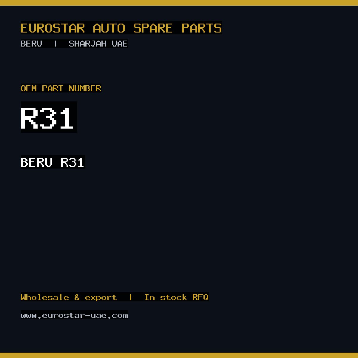 BERU R31