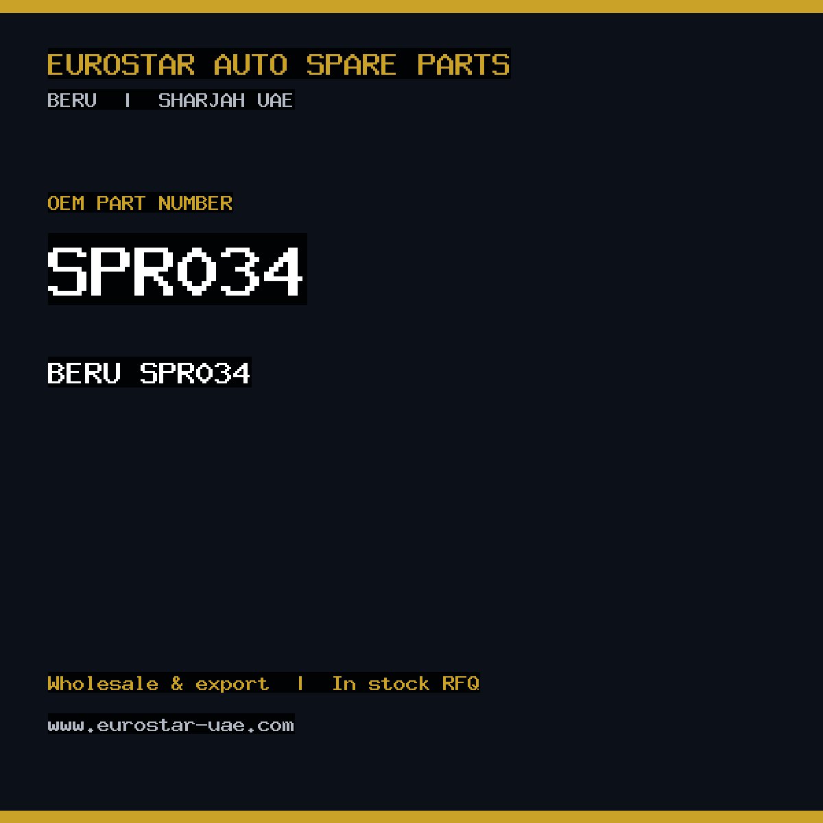 BERU SPR034
