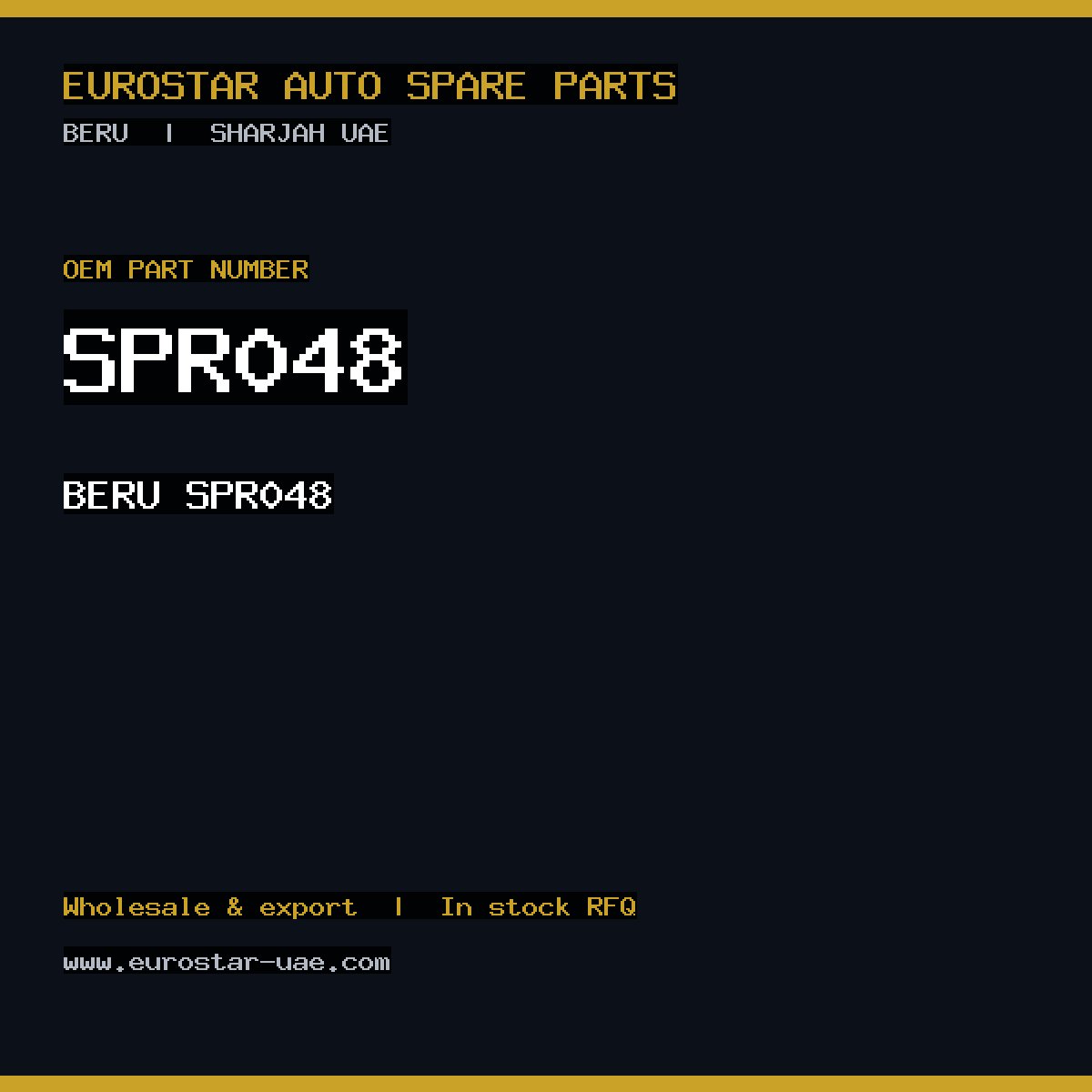 BERU SPR048