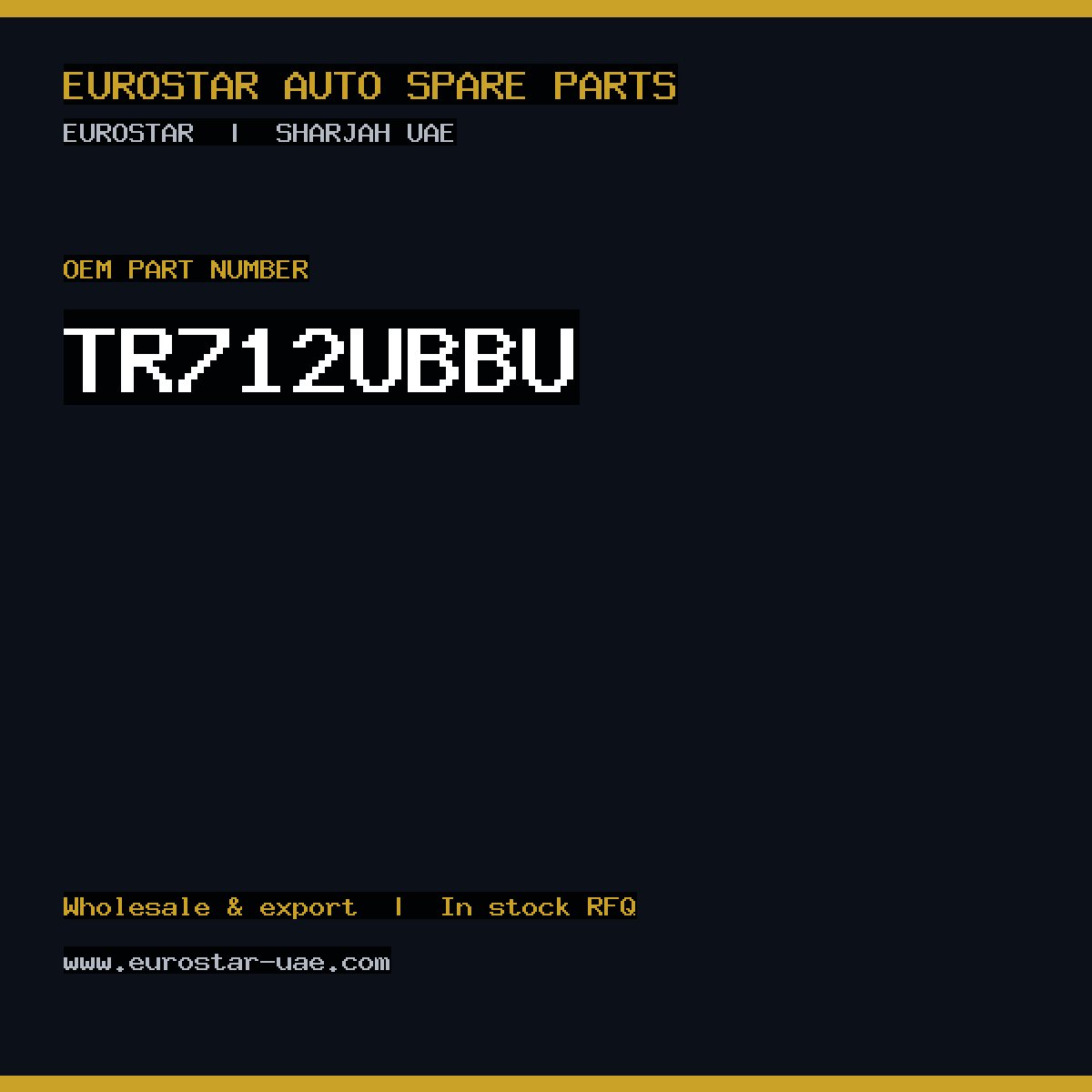 TR712UB-BU — CONTINENTAL/VDO TR712UB-BU