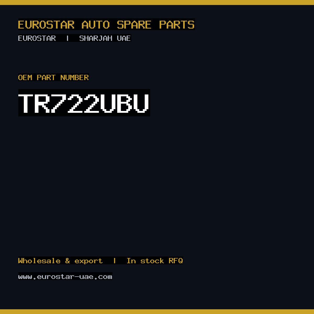 TR722U-BU — CONTINENTAL/VDO TR722U-BU