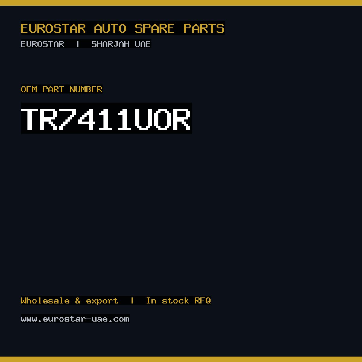 TR7411U-OR — CONTINENTAL/VDO TR7411U-OR