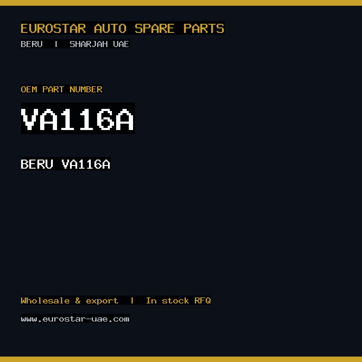 BERU VA116A