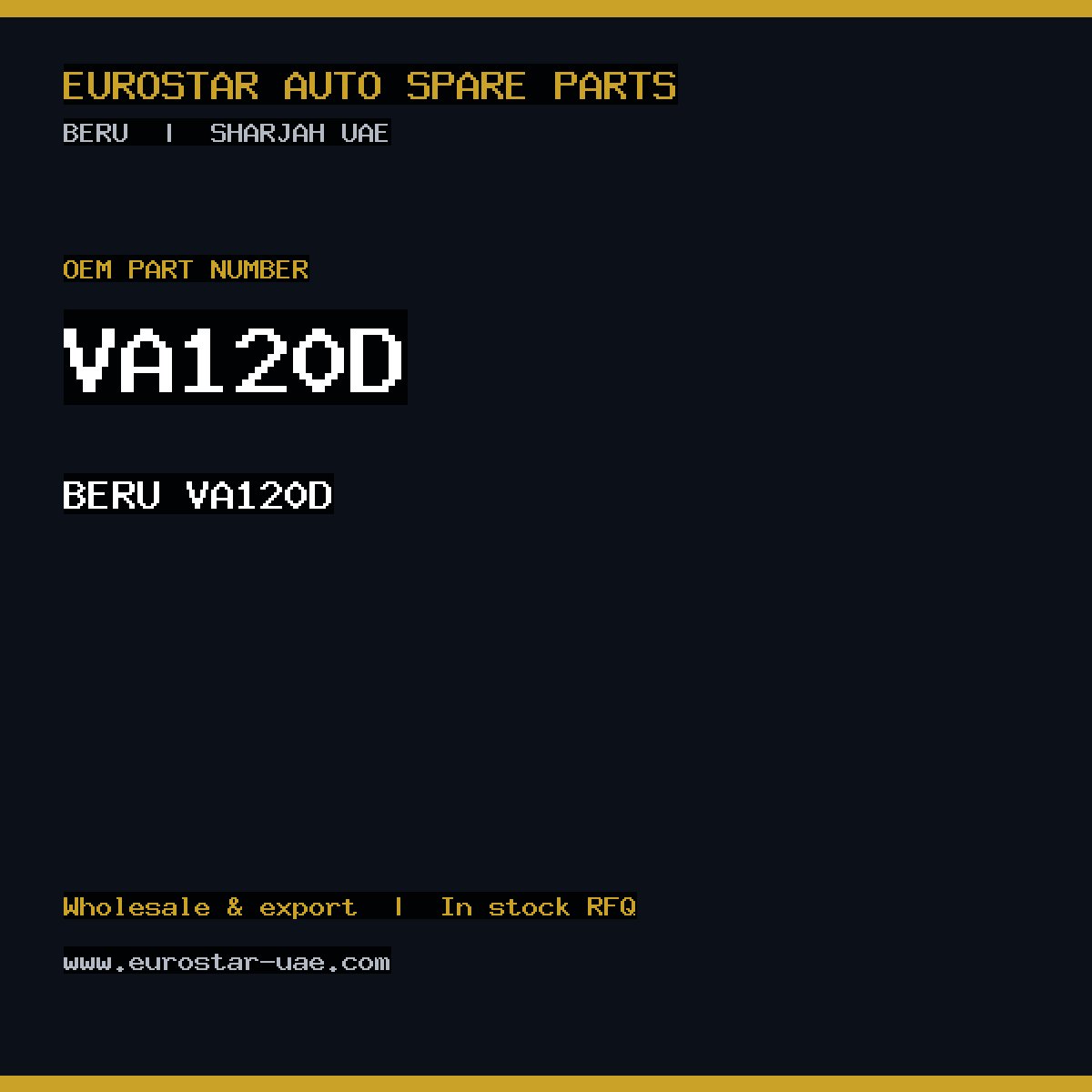 BERU VA120D