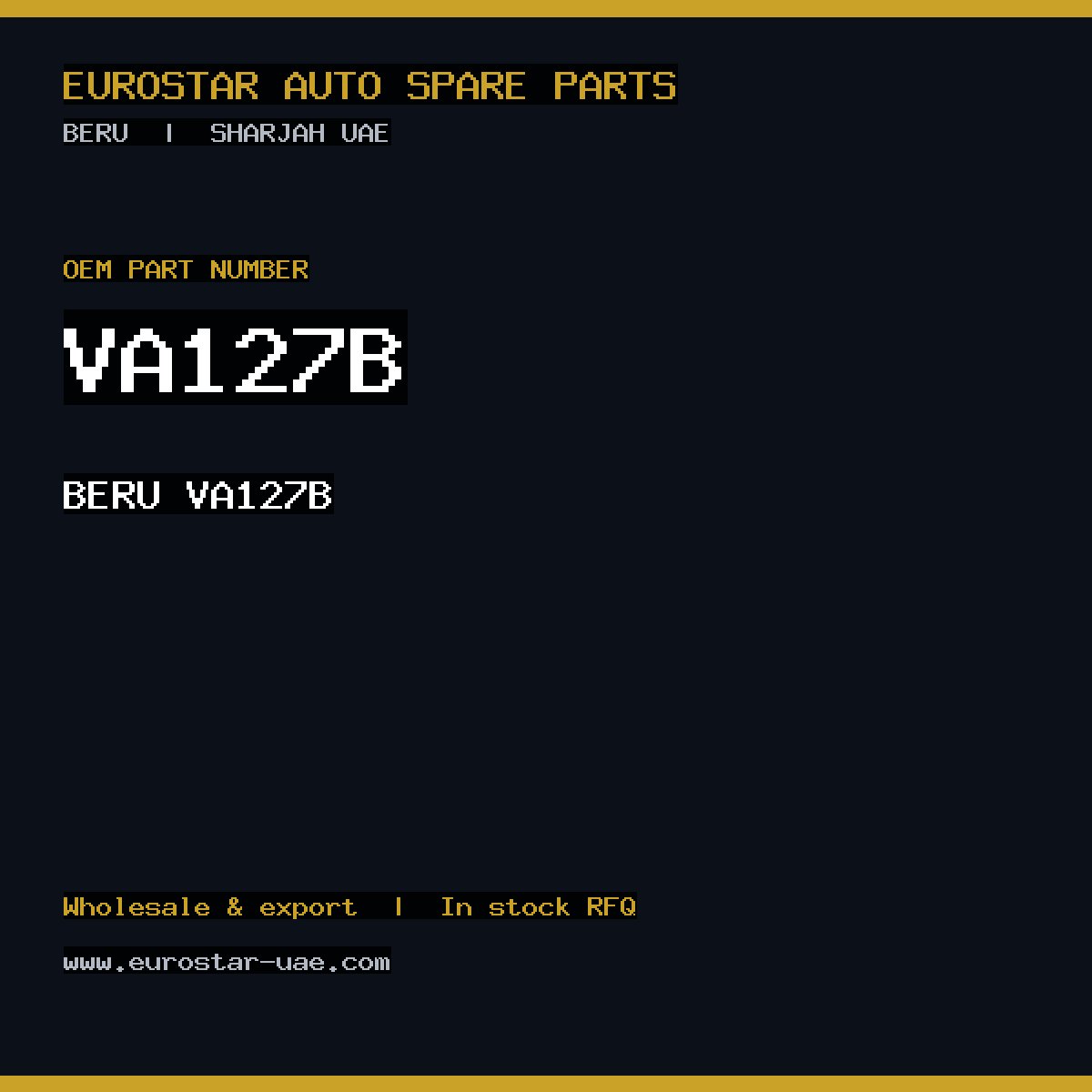 BERU VA127B
