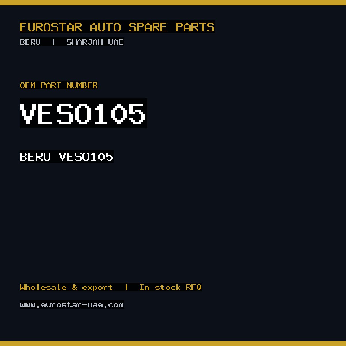 BERU VESO105