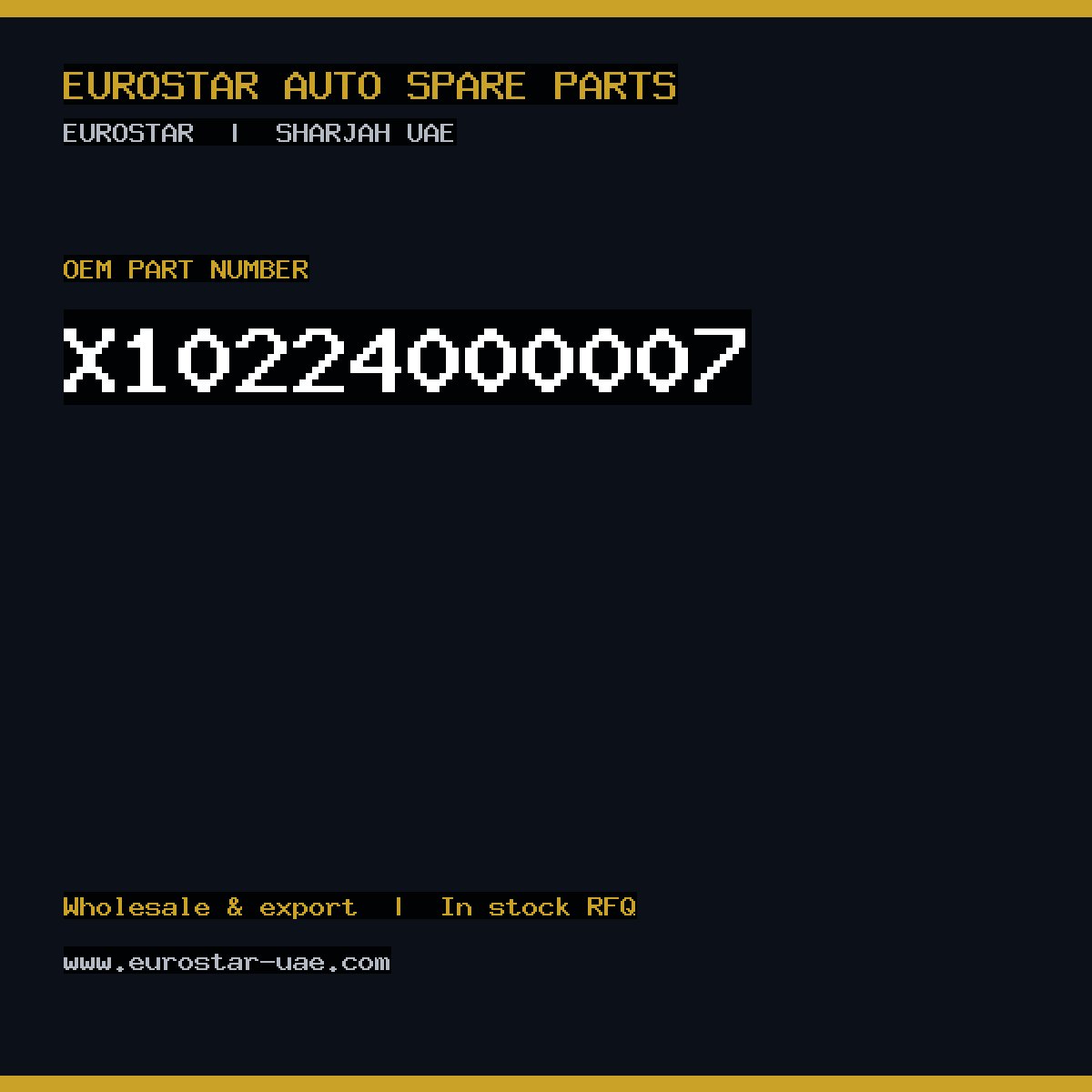 X10-224-000-007 — CONTINENTAL/VDO X10-224-000-007