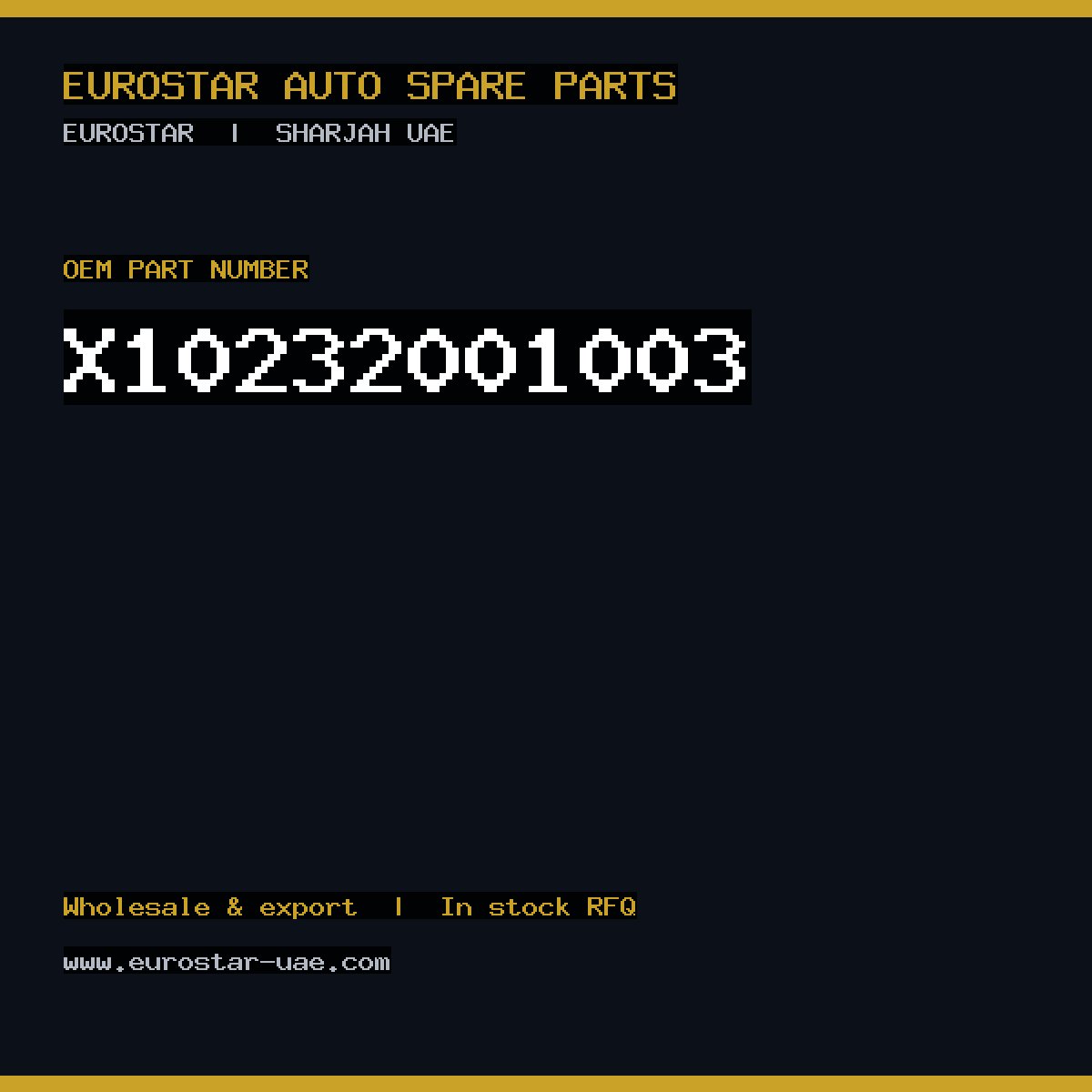 X10-232-001-003 — CONTINENTAL/VDO X10-232-001-003
