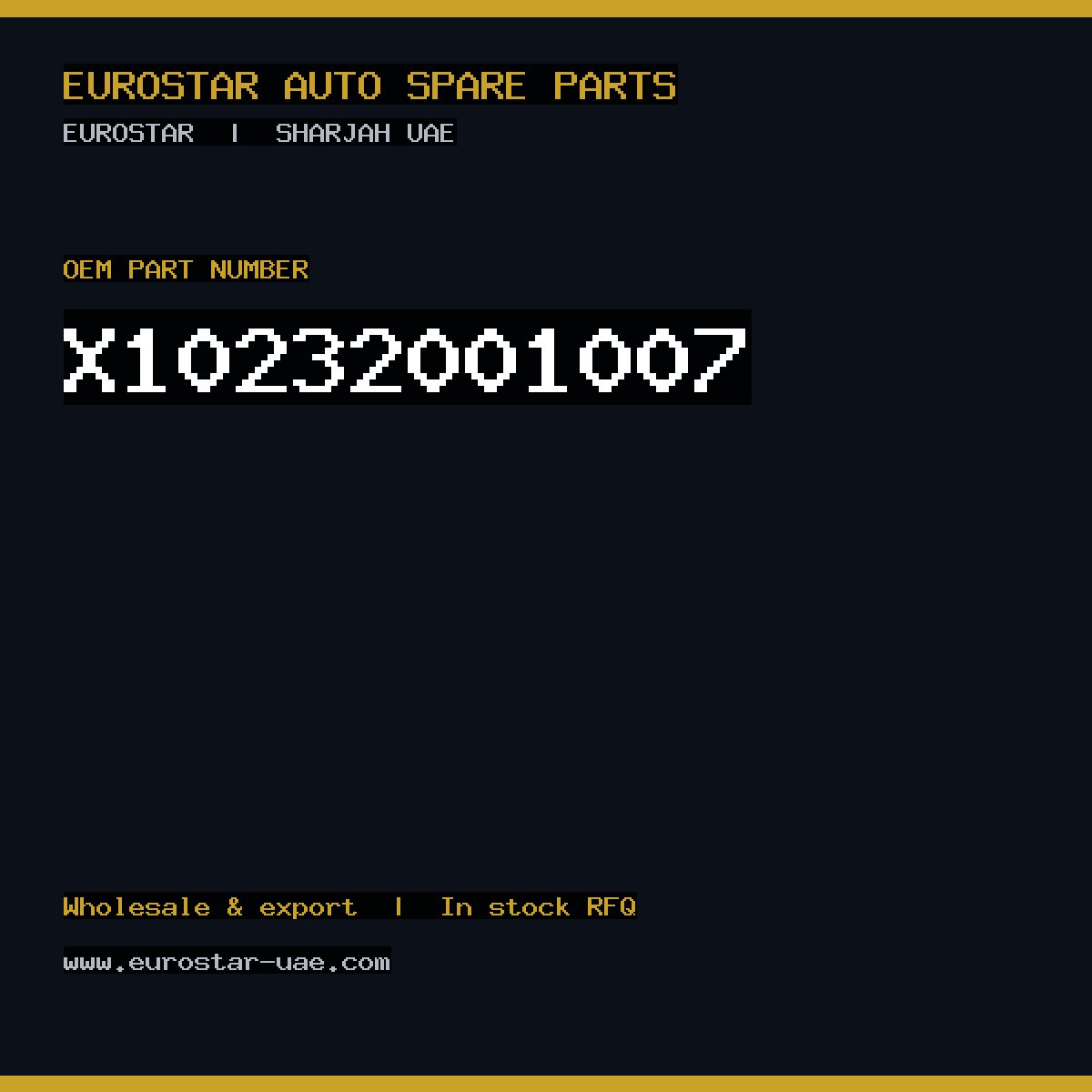 X10-232-001-007 — CONTINENTAL/VDO X10-232-001-007