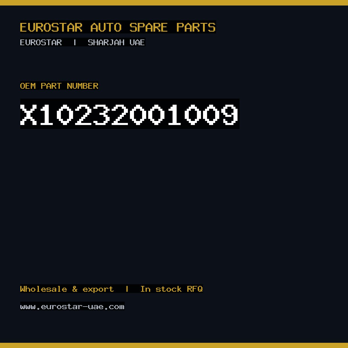 X10-232-001-009 — CONTINENTAL/VDO X10-232-001-009