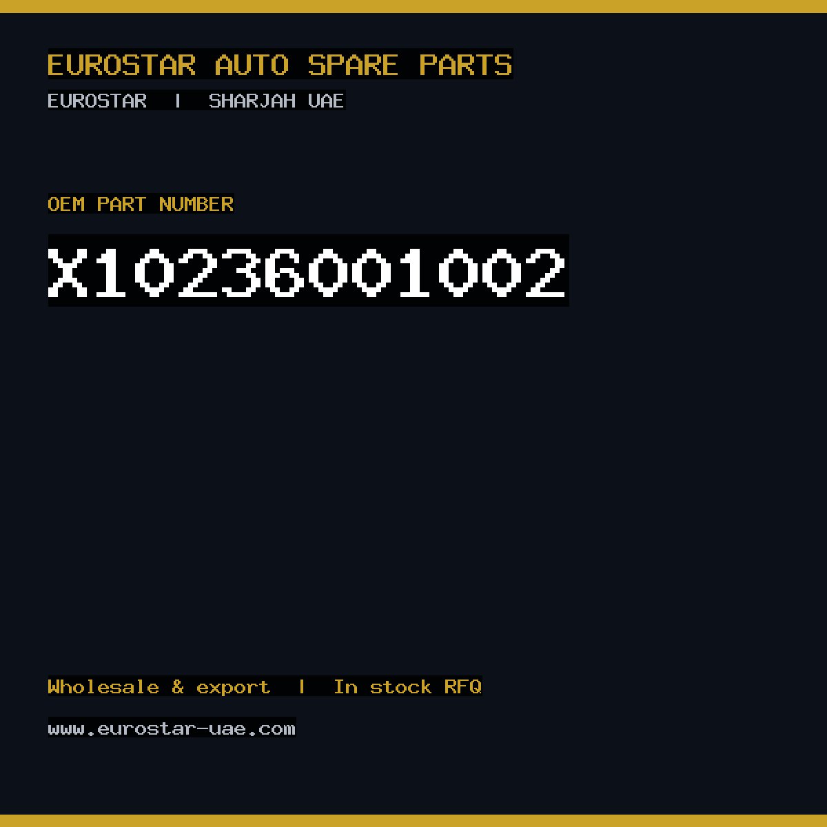 X10-236-001-002 — CONTINENTAL/VDO X10-236-001-002