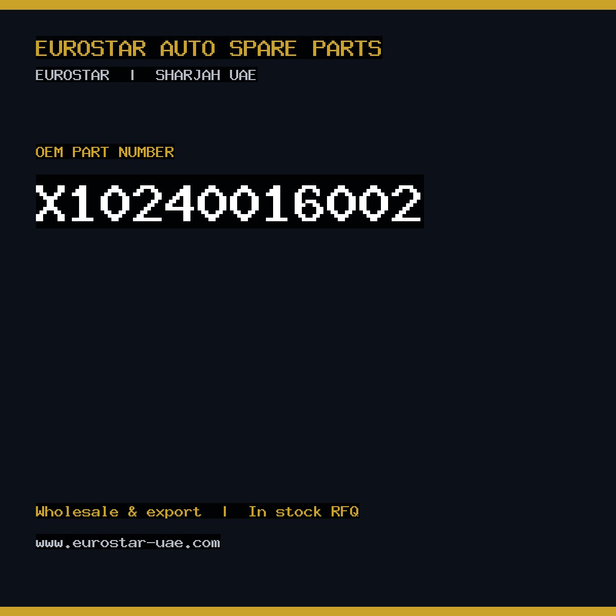 X10-240-016-002 — CONTINENTAL/VDO X10-240-016-002